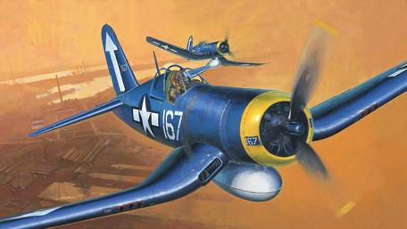 Vintage Fighter Planes in Aerial Maneuver wallpaper