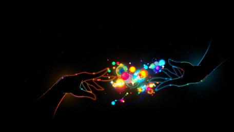 Title: Connection Through Vibrant Colors wallpaper