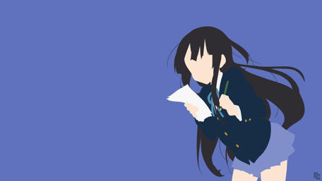 Mio Akiyama Minimalist Wallpaper wallpaper