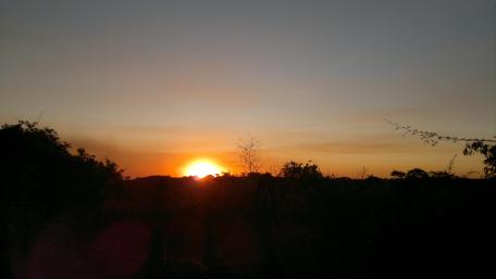 Serene Sunset Over the Horizon wallpaper