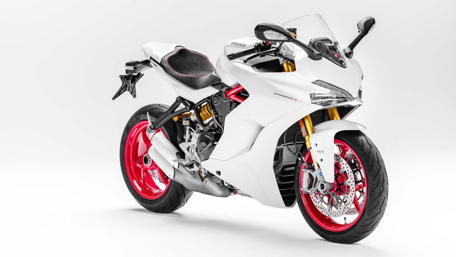 Ducati Sports Bike in Pristine White Finish wallpaper