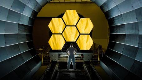 Hexagonal Marvels in Space Technology wallpaper