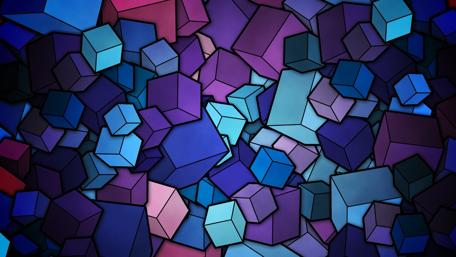 Geometric Harmony in Deep Shades wallpaper
