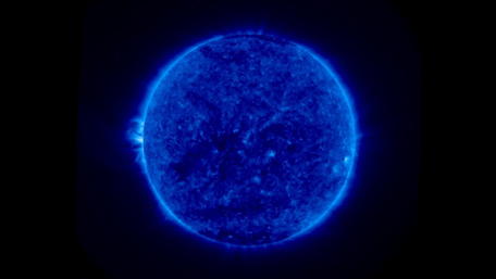 Glowing Blue Solar Majesty wallpaper
