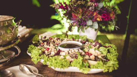 Fresh and Colorful Salad Delightful Presentation wallpaper