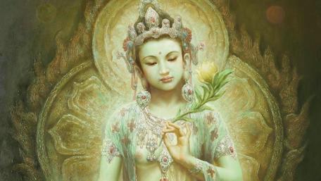 Serenity in Divine Presence wallpaper