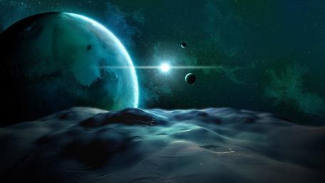 Enigmatic Worlds Beyond the Horizon wallpaper