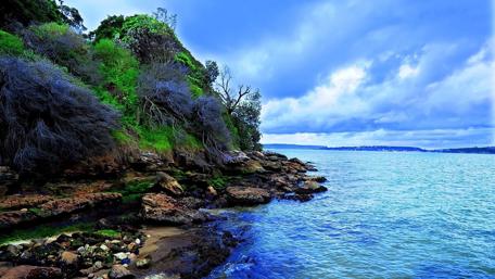 Tranquil Coastal Haven wallpaper