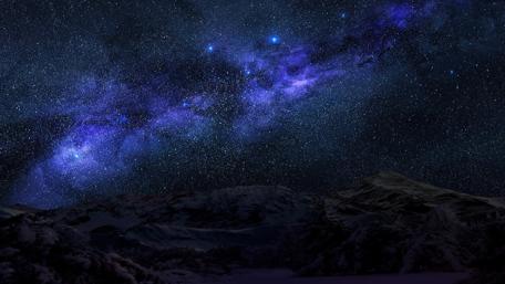 Mystical Mountain Skies wallpaper