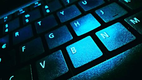 Illuminated Keyboard in Dark Ambiance wallpaper