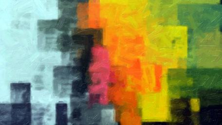 Vibrant Abstract Composition with Bold Colors wallpaper