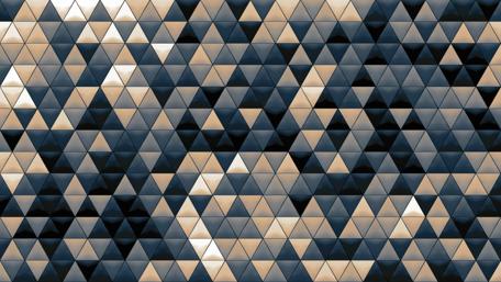 Geometric Harmony in Shades of Blue and Gold wallpaper