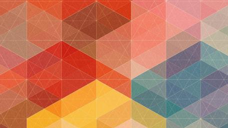 Geometric Harmony in Colorful Tones wallpaper