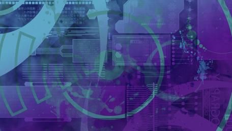 Techno Abstract Dreams in Purple Hues wallpaper