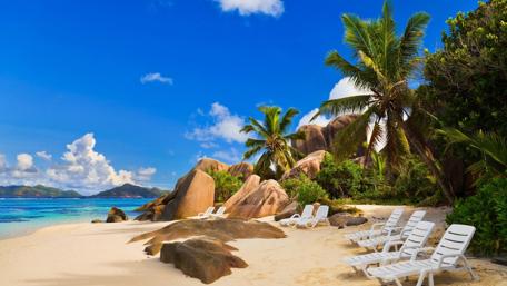Tranquil Beach Paradise Escape wallpaper