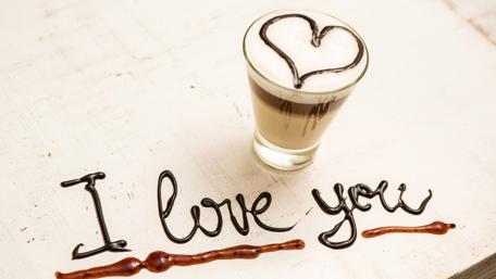 Romantic Coffee Love Art wallpaper