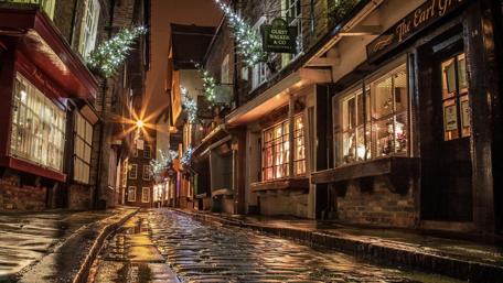 London Street at Christmas wallpaper