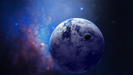 Majestic Planet in Cosmic Surroundings wallpaper
