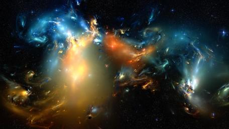 Vibrant Cosmic Symphony of the Galaxy wallpaper