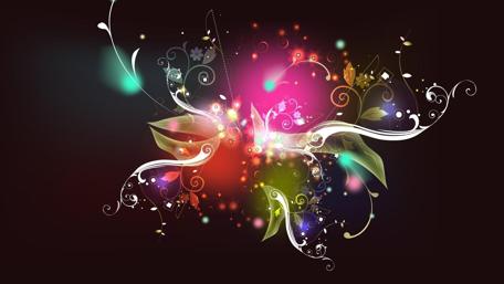 Vibrant Symphony of Light and Color Patterns wallpaper