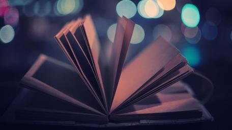 Journey Through Pages at Night wallpaper