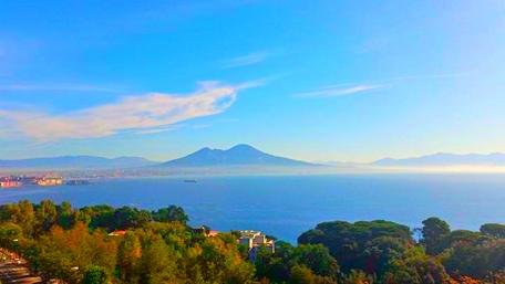 Naples Serenity and Mount Vesuvius Beauty wallpaper