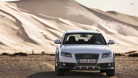 Desert Adventure with a Sleek Car wallpaper