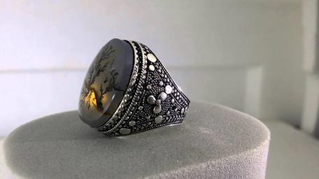 Elegant Ring with Unique Stone Design for Life Lovers wallpaper