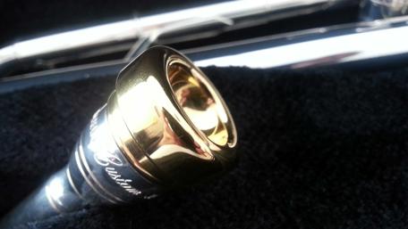 Golden Music Mouthpiece Close-Up wallpaper