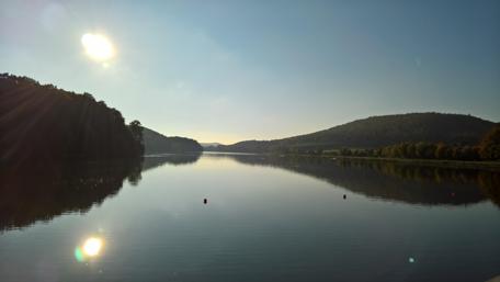Tranquil Reflections in Nature's Embrace wallpaper