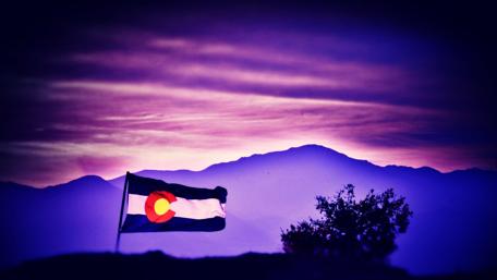 Stunning Sunset at Pikes Peak in Colorado wallpaper
