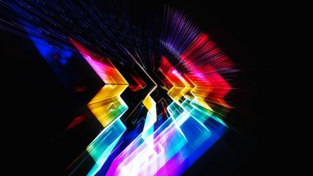 Prismatic Spectrum Burst wallpaper