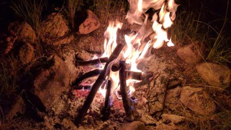 Warmth of the Campfire Embracing Life Moments wallpaper