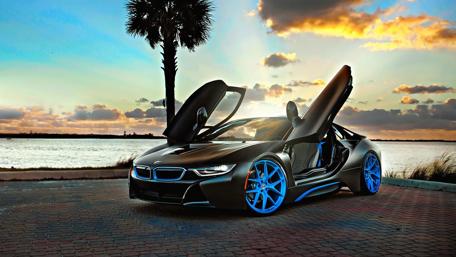 BMW i8 Dreams at Dusk wallpaper