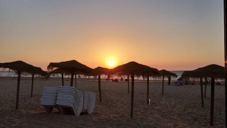 Serene Sunset on the Beach wallpaper