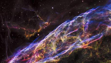 Ethereal Cosmic Dance of Lights and Colors wallpaper