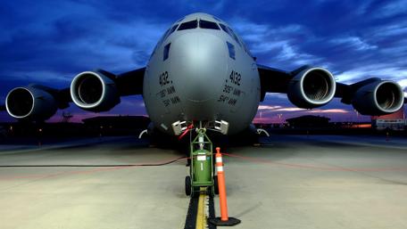 Boeing C-17 Globemaster III Dusk Takeoff Prep wallpaper