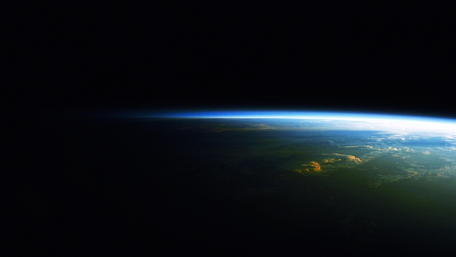 Ethereal View of Earth from Space wallpaper