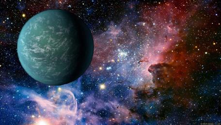 Enigmatic Planet Amidst a Cosmic Tapestry wallpaper