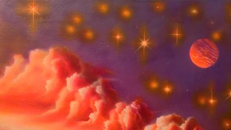 Celestial Dreams in Vibrant Hues wallpaper
