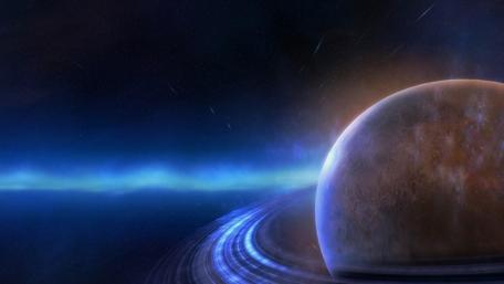 Celestial Harmony in the Cosmos wallpaper