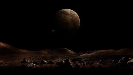 Majestic Cosmic Landscape wallpaper