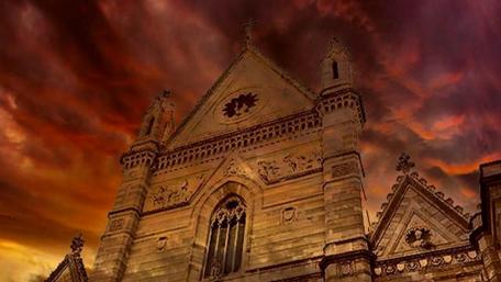 Majestic Cathedral Under Dramatic Skies wallpaper
