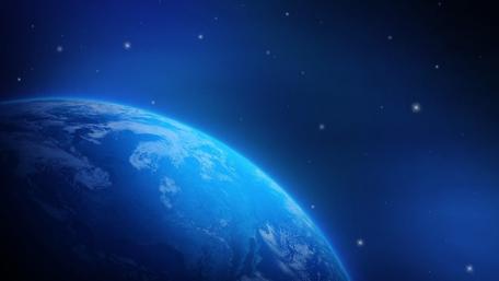 Serene Blue Space Wallpaper wallpaper