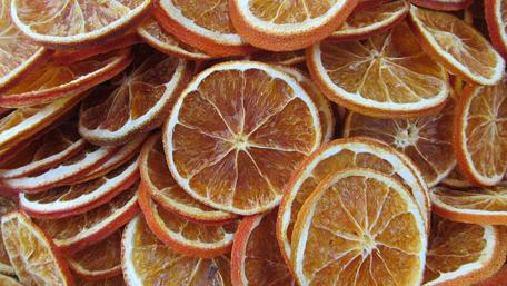 Vibrant Dried Orange Slices Decoration wallpaper