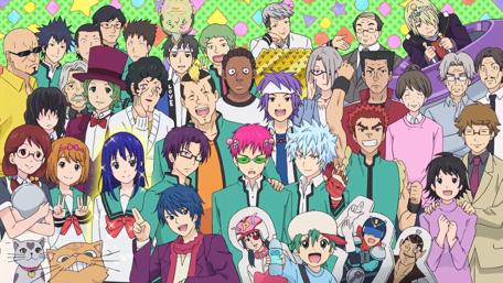 Multicolored Assembly of Anime Characters wallpaper