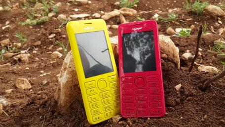 Nostalgic Nokia Phones in Vibrant Colors wallpaper