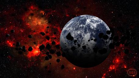 Cosmic Chaos Surrounds a Celestial Body wallpaper