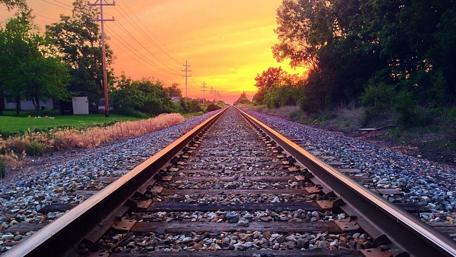 Endless Journey on the Rails wallpaper
