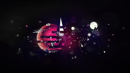Vibrant Cosmic Symphony of Shapes and Colors wallpaper